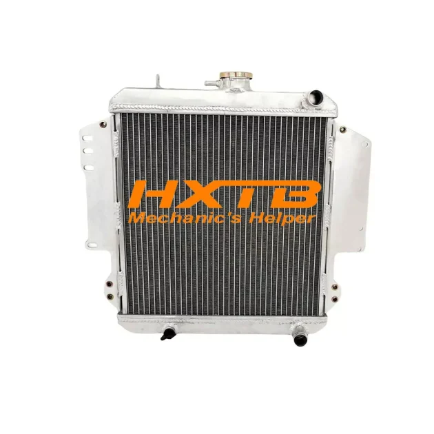 Efficient aluminum radiator for Suzuki Samurai 1.3L (1986-1988) and Caribbean 1.3L (1986-1988) with manual transmission