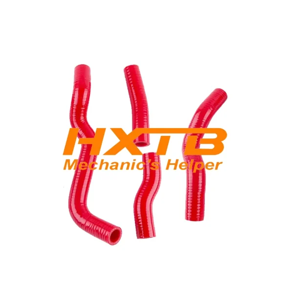 High-Temp RED Silicone Cooling Hose Kit for Kawasaki KLX250 (93-10) - Improves Engine Performance