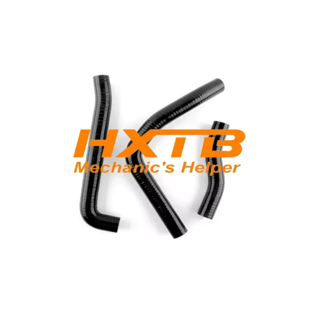 Kawasaki KMX 125 BLACK Radiator Hose Kit (1985-2002 Models) – Heat & Corrosion Resistant