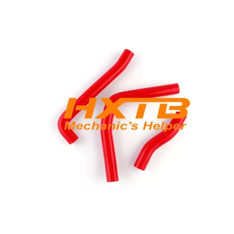 RED Silicone Radiator Hose Kit for Kawasaki KMX 125 (1985-2002) – High-Performance Cooling Upgrade