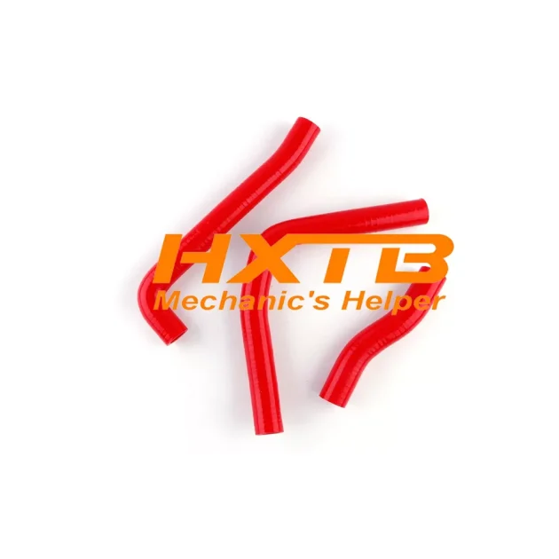RED Silicone Radiator Hose Kit for Kawasaki KMX 125 (1985-2002) – High-Performance Cooling Upgrade