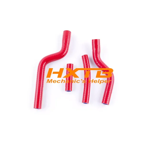 Aftermarket RED Silicone Radiator Hose Set for Yamaha YZF250, YZ250F (2007-2009) – Direct Fit Replacement