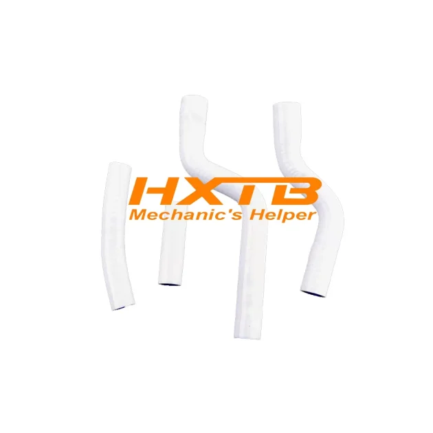WHITE High-Performance Silicone Radiator Hose Kit for Yamaha YZF250, YZ250F (2007-2009) – Durable & Flexible Cooling Upgrade