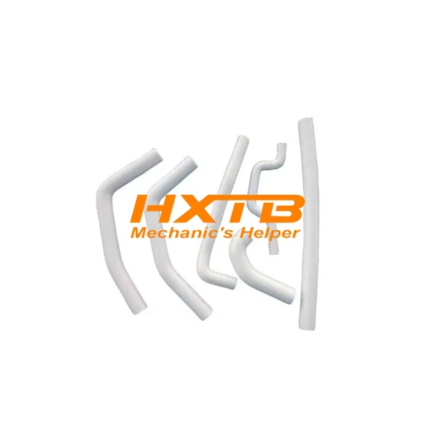 Kawasaki KX250F 2009-2014 WHITE silicone hose set – Direct-fit replacement for OEM radiator hoses