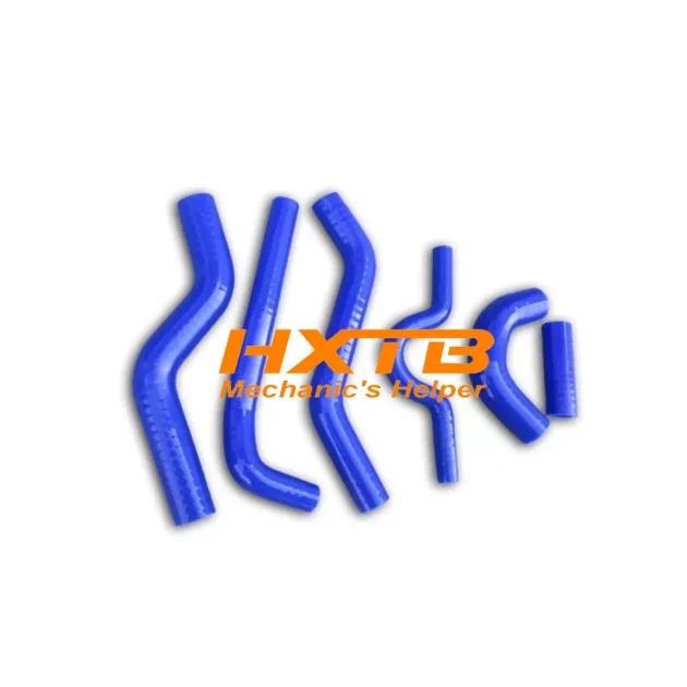 Aftermarket blue silicone radiator hoses for Kawasaki KX250F (2009-2014) – Reinforced fit for motocross & enduro