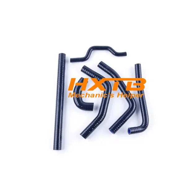 BLACK silicone radiator hoses for Kawasaki KX250F 2009-2014 – High-performance upgrade