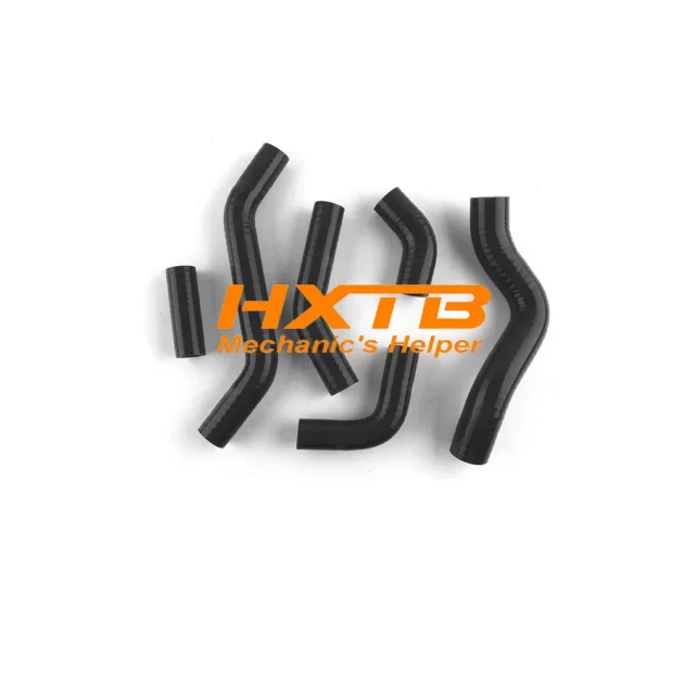 BLACK Silicone Radiator Hose Kit for Kawasaki KLX450 / KLX450R (2008-2013) – High-Performance Cooling Upgrade
