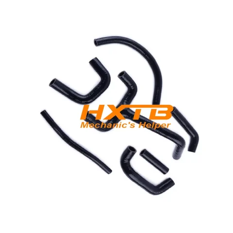 Aftermarket BLACK Radiator Hose Kit Compatible with KTM LC4 620 625 640 660 – Leak-Proof