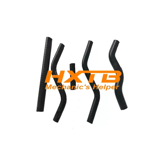 Aftermarket BLACK Radiator Hoses for 1989 Honda CR125R Motocross Bike - Improved Heat Resistance