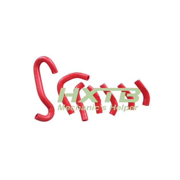 RED Silicone Cooling Hoses for Classic Husqvarna Motorcycles (1984-1988 400cc & 430cc Models)