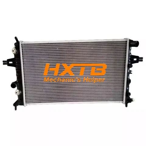 Replacement radiator for CHEVROLET ZAFIRA AT, featuring a lightweight aluminum core and sturdy plastic tanks