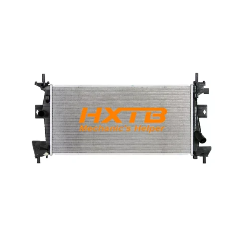 Replacement radiator for Ford Focus MK3, featuring durable plastic end tanks and efficient aluminum cooling core