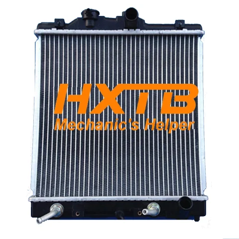 Direct-fit radiator with aluminum core and plastic tanks, designed for 92-00 Honda Civic Automatic transmission models