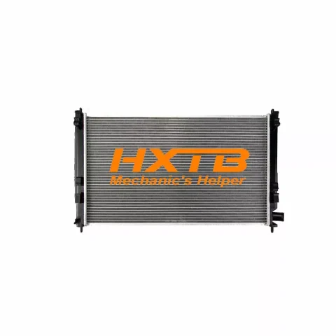 Replacement radiator with aluminum core and plastic end tanks, compatible with Mitsubishi Lancer EX 2009-2015 Automatic models