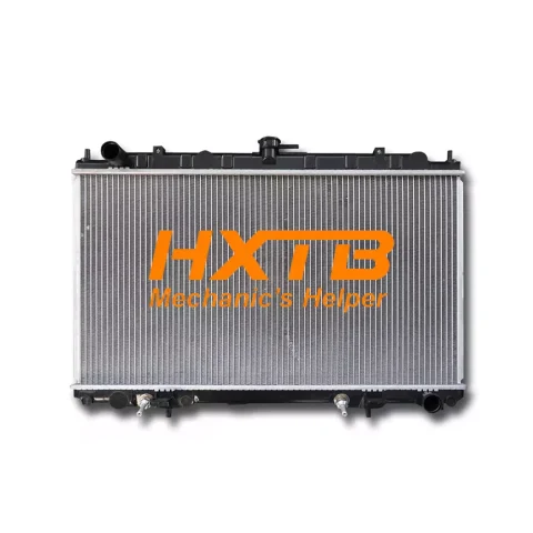 Direct-fit radiator for Nissan Cefiro A33 (2001-2004), optimized for heat dissipation with an aluminum core and plastic reservoirs