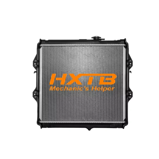 Direct-fit plastic-aluminum radiator for 1998-2000 Toyota Hilux Tiger trucks