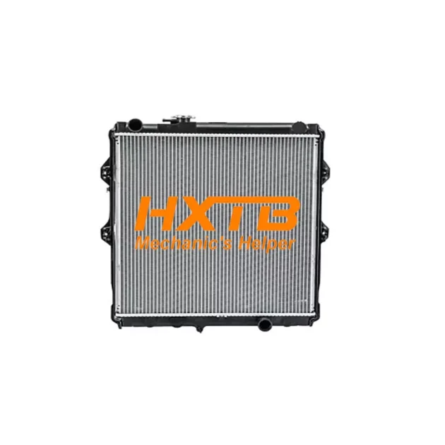 Replacement radiator for Toyota Tiger D4D 2002, featuring a durable aluminum core and high-quality plastic end tanks