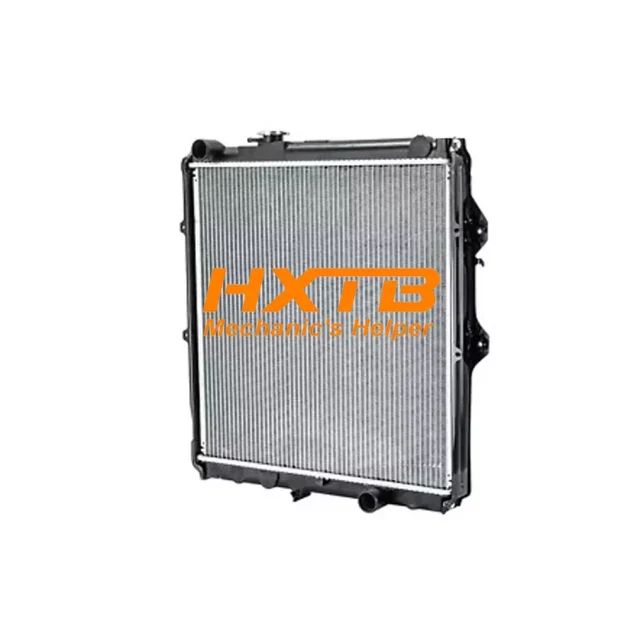 Durable radiator for Hilux Tiger D4D 3.0 Sport Cruiser (2001-2004), aluminum fins with plastic side tanks