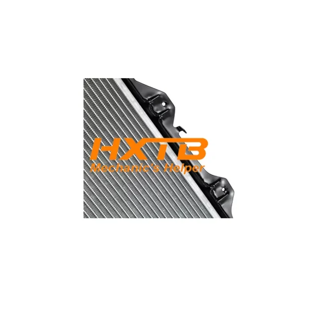 OE-style radiator for 2001-2004 Hilux Tiger 3.0 D4D 4WD, designed with aluminum tubes and plastic end caps