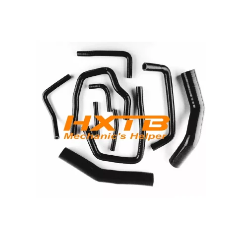BLACK High-Temp Silicone Hose Set – Reinforced for Toyota Land Cruiser HDJ80 4.2L Turbo (1990-1997) – Cooling & Heating System