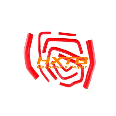 RED High-Temp Silicone Hose Set – Reinforced for Toyota Land Cruiser HDJ80 4.2L Turbo (1990-1997) – Cooling & Heating System
