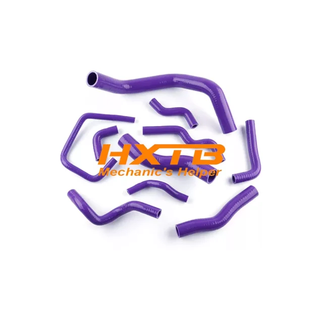 Durable PURPLE silicone hose kit for Nissan Silvia S13/S14/S15, 200SX, 240SX SR20DET engines – radiator & heater hoses included