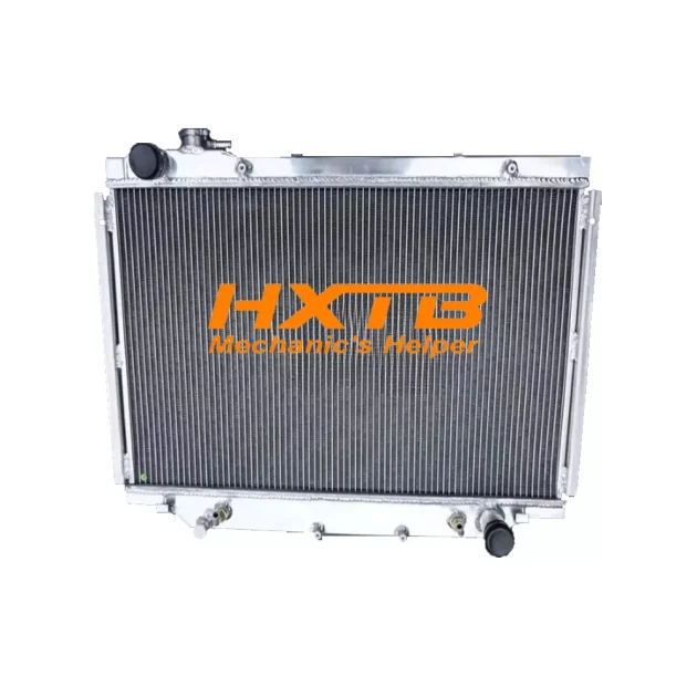 Upgraded aluminum radiator designed for Toyota Land Cruiser 80 Series 4.2L Diesel models (1990-1998, automatic transmission)