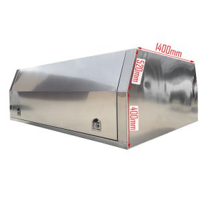 2400L x 1690W x 900H mm Flat Plate Aluminium Canopy Toyota Single Cab Narrow Tray - Image 3