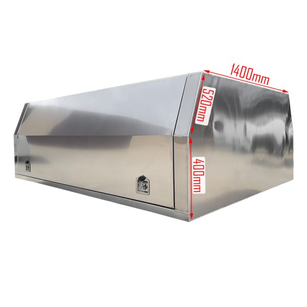 2400L x 1690W x 900H mm Flat Plate Aluminium Canopy Toyota Single Cab Narrow Tray - Image 3