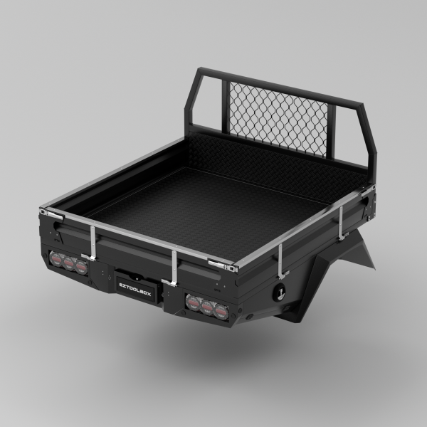 Black Full Set Aluminium Tray 1650mm with Trundle Drawer - Image 2