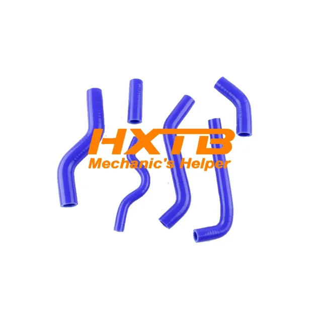 Durable blue silicone coolant hoses compatible with Kawasaki KXF250 (2007-2008 models)
