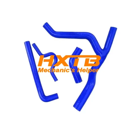 Blue silicone radiator hose kit for Kawasaki KX250F/KXF250 (2007-2008) – High-performance cooling upgrade