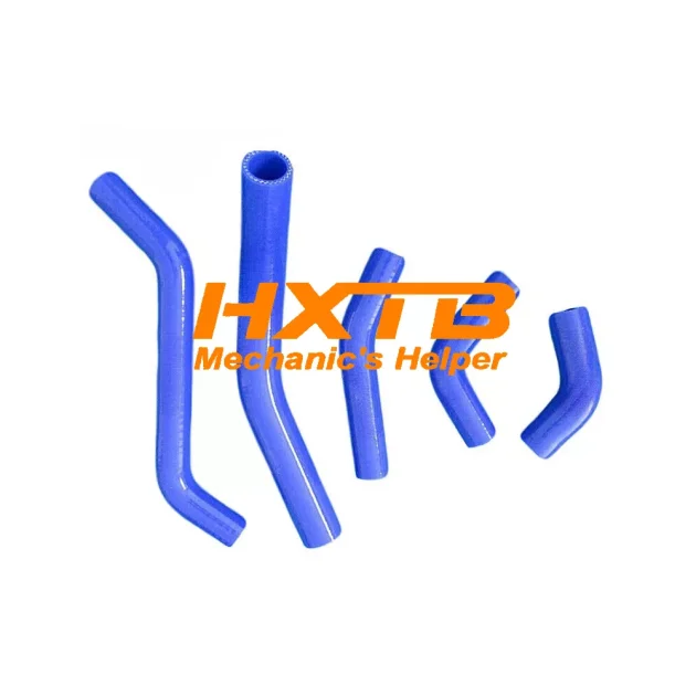 Blue silicone radiator hose kit for Kawasaki KXF450 / KX450F (2006-2008) - high-performance cooling upgrade