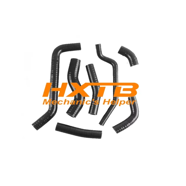Kawasaki KX450F BLACK radiator hose kit (2009-2014) – Reinforced silicone for better heat dissipation