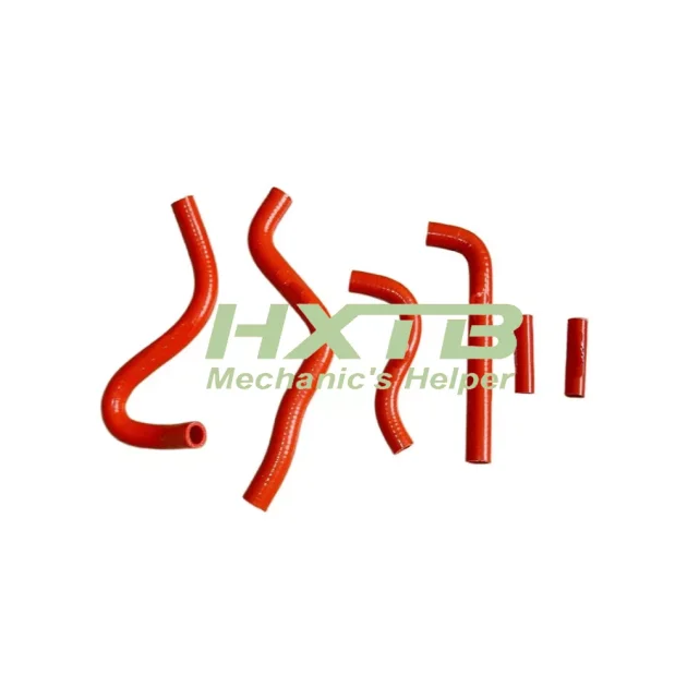RED silicone radiator hose kit for Kawasaki KX250 (1999-2002) – High-performance cooling upgrade