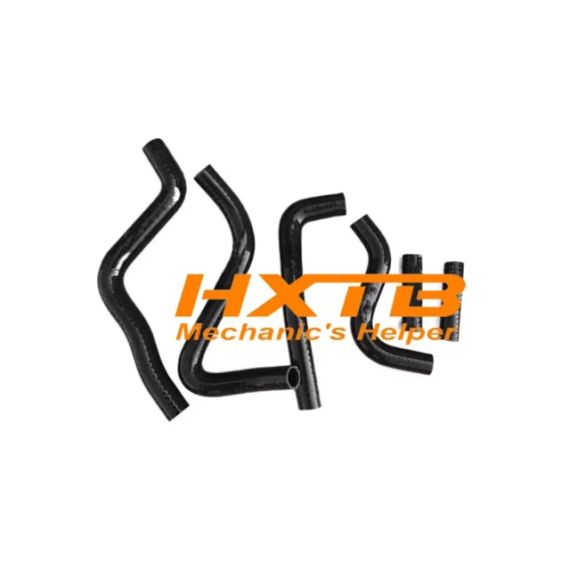 BLACK silicone radiator hose kit for Kawasaki KX250 (1999-2002) – High-performance cooling upgrade