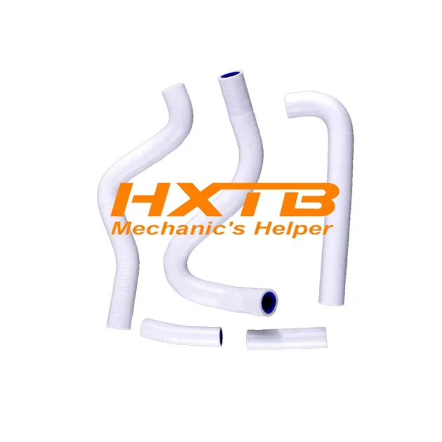 Aftermarket WHITE Radiator Hose Kit – Fits Suzuki RMZ250 (2010-2012) for Enhanced Durability