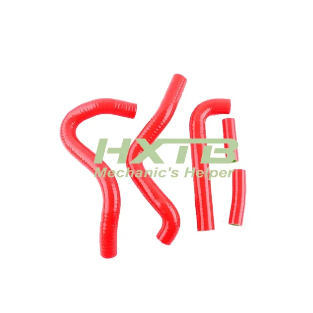 Suzuki RMZ250 (2010-2012) RED Silicone Radiator Hose Set – Reinforced for Off-Road Performance