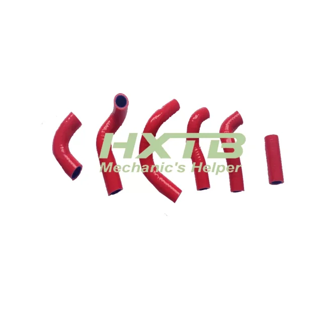 RED Heavy-Duty Silicone Coolant Hose for Husqvarna TE400 TE450 TE510 (2002-2008)