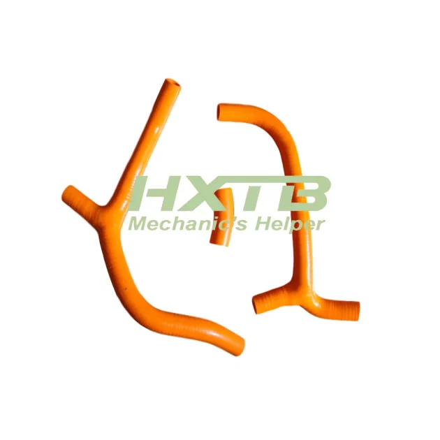 OEM-replacement ORANGE silicone radiator hoses for Honda CRF450R 2009-2012 – Complete kit