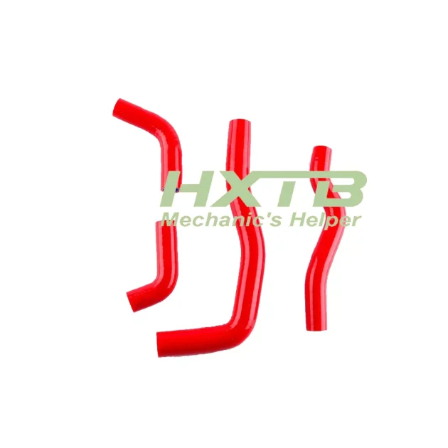 RED silicone radiator hose replacement for Honda CRF450X motorcycles (2005-2017)