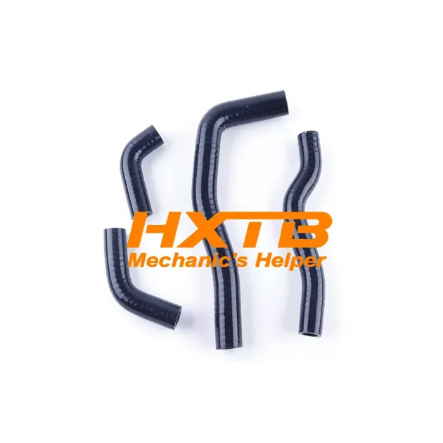BLACK silicone radiator hose kit for Honda CRF450X (2005-2017), high-performance cooling upgrade