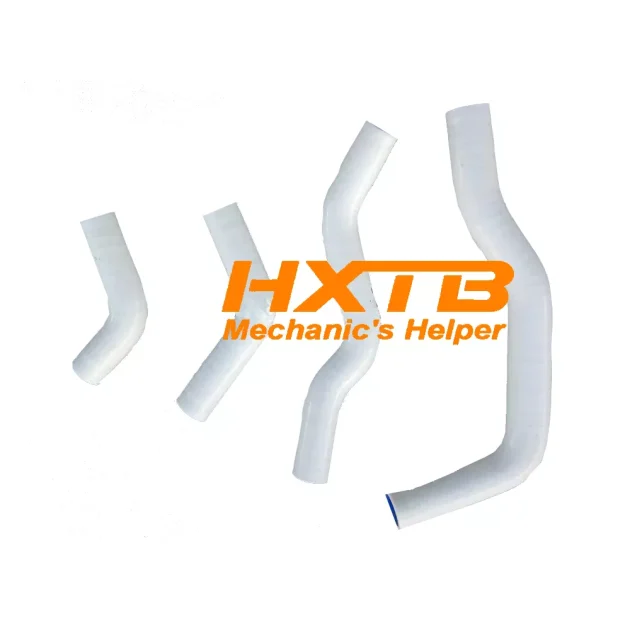 WHITE silicone radiator hose replacement for Honda CRF450X motorcycles (2005-2017)