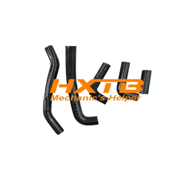 High-quality BLACK silicone hoses for Honda RC51 (RVT1000) - direct OEM fit, reinforced construction