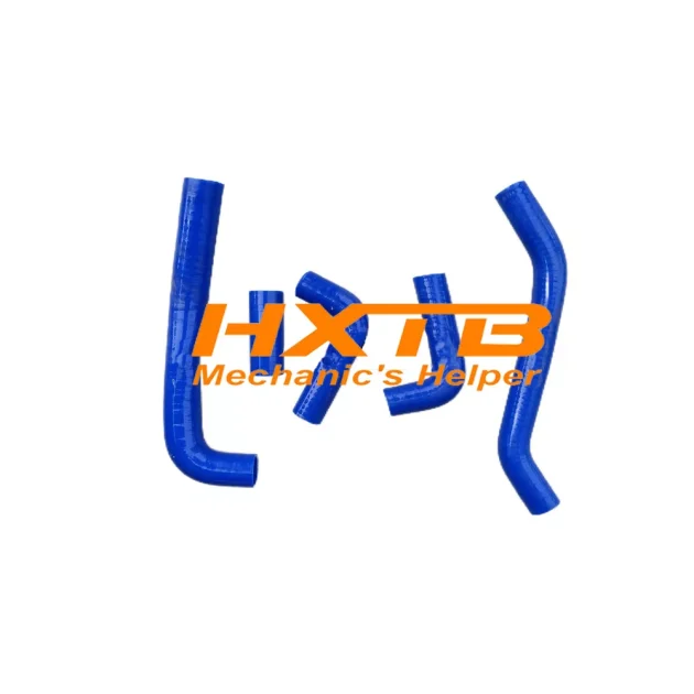 Aftermarket blue silicone coolant hoses for Honda RC51 motorcycles - durable & heat-resistant