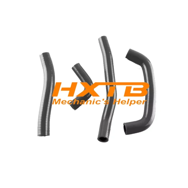 Stylish BLACK silicone hose kit for Honda CRF450R radiators, fits 2017-2018 models perfectly