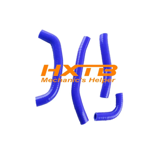 Durable blue silicone coolant hose set for Honda CRF450R, ensures better heat dissipation and longevity