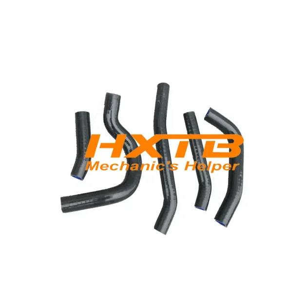 Durable BLACK Silicone Coolant Hose for Honda CRF250R 250R 2014-2017 – Reinforced Design