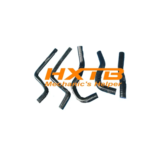 High-performance BLACK silicone radiator hose for Honda CR125R (2003-2004), durable and heat-resistant