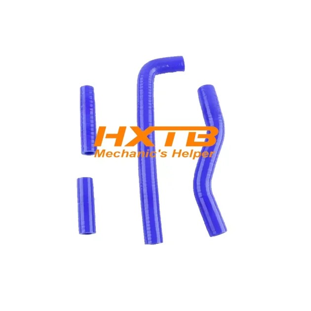 Replacement blue silicone cooling hose for Yamaha YZF250, YZ250F (2001-2005), WR250F (2001-2006)